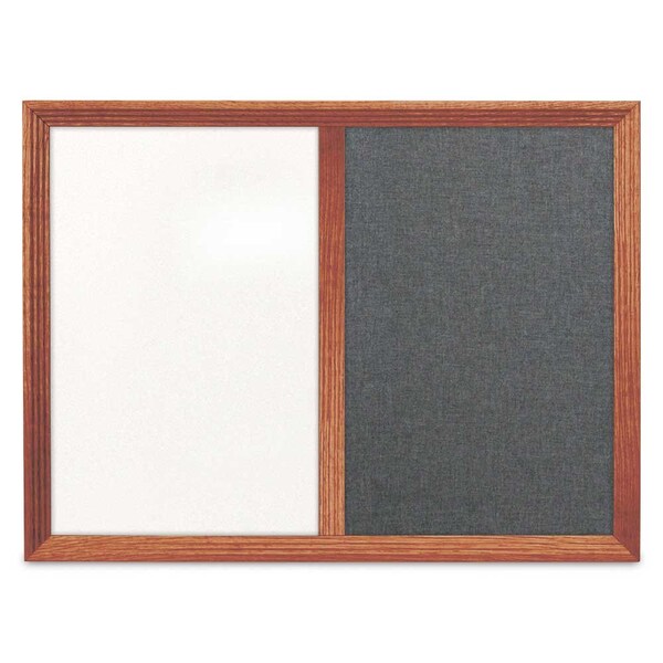 Enclosed Corkboard, 1 Door, 72"x36", 4" Fra, UV3418-BRONZE-CORK
